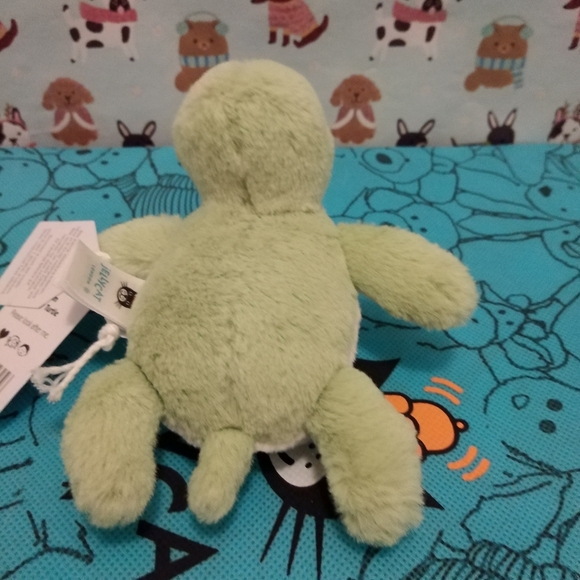Jellycat Fluffy Turtle- New With Tag Authentic - Picture 3 of 6